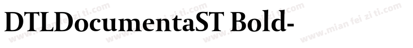 DTLDocumentaST Bold字体转换